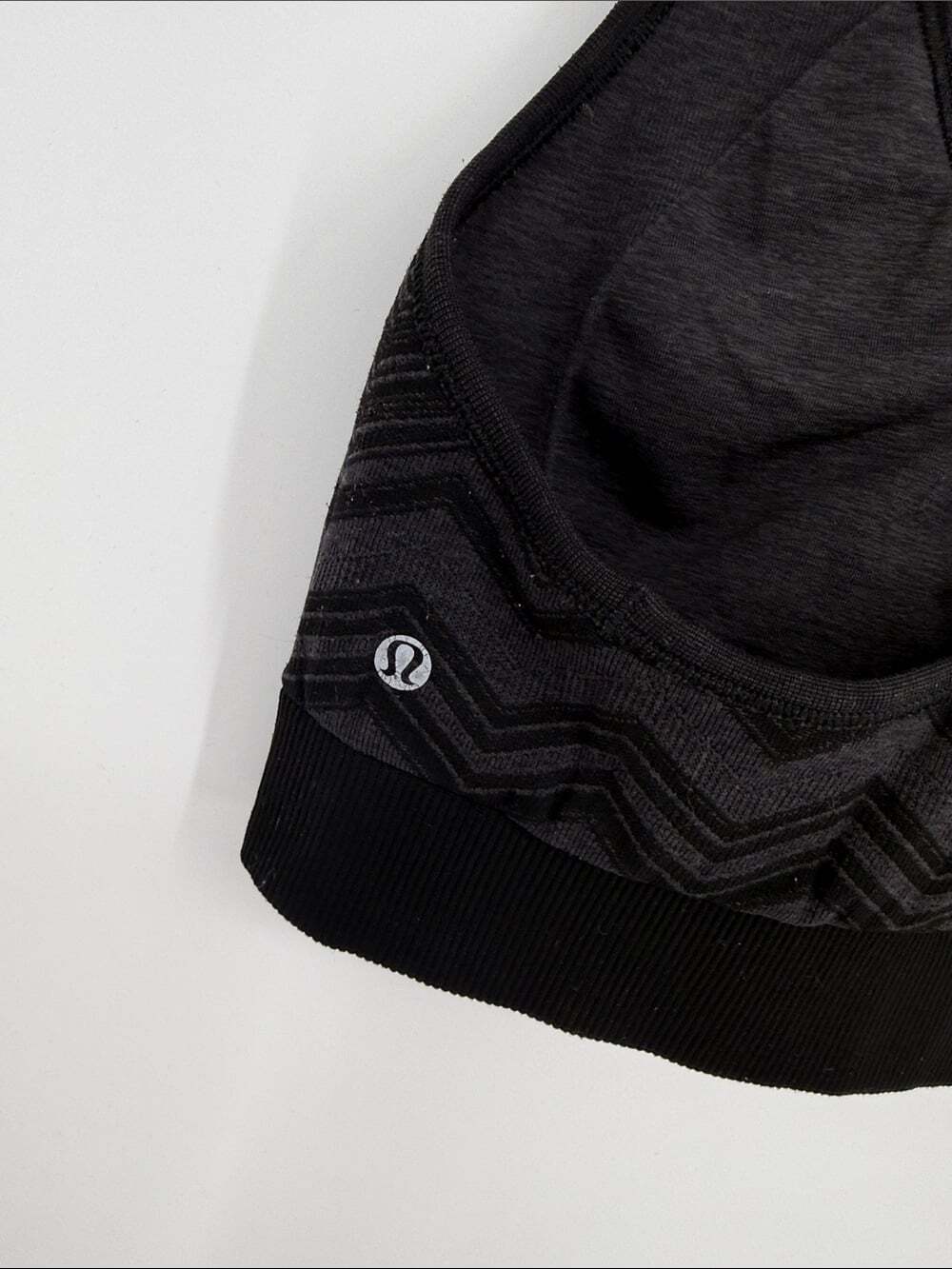 Lululemon Ebb & Flow Racerback Bra Reversible Heathered Black - Picture 7 of 13